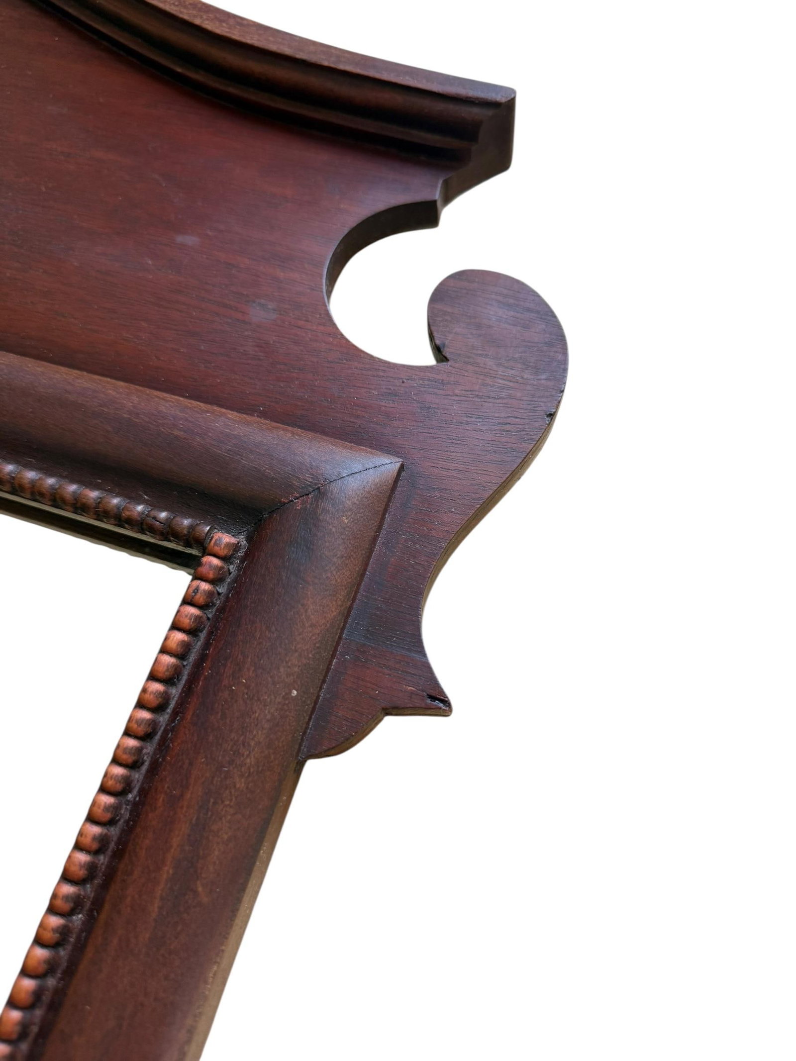 1940s Neoclassical Chippendale Mahogany Wall Mirror - 11