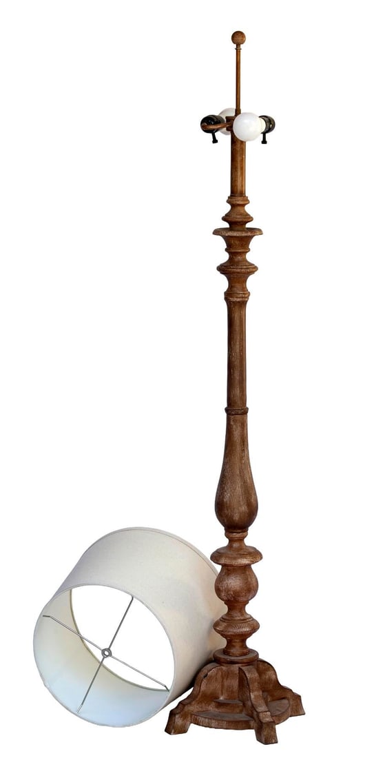 Vintage Spindled Floor Lamp - 5