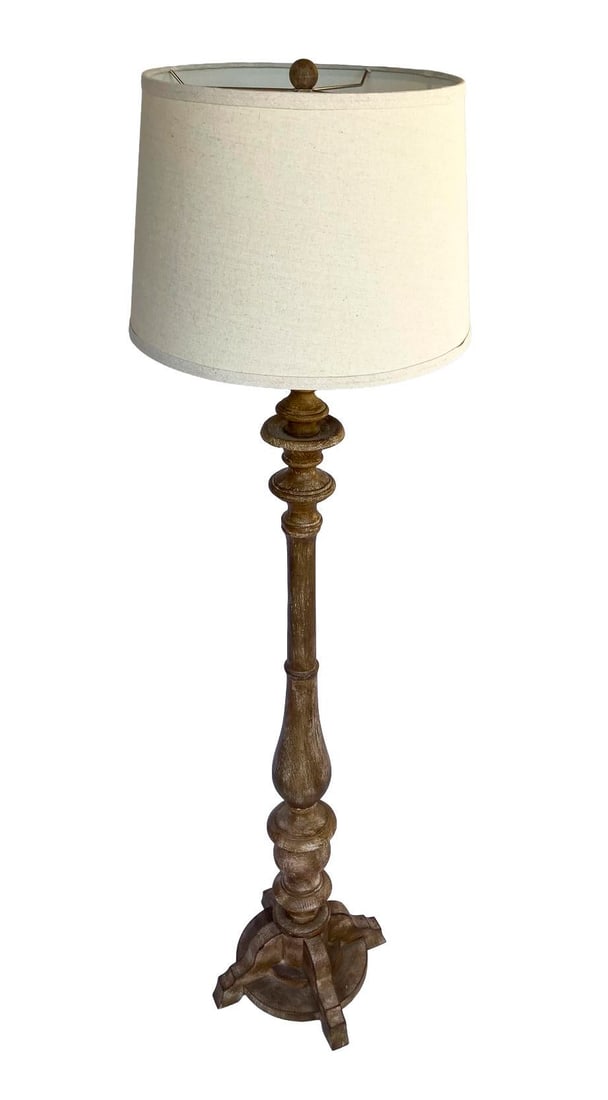 Vintage Spindled Floor Lamp - 9