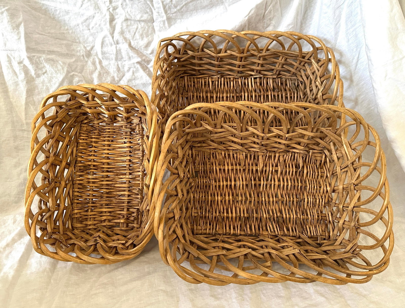 Vintage French Nesting Baskets - 2