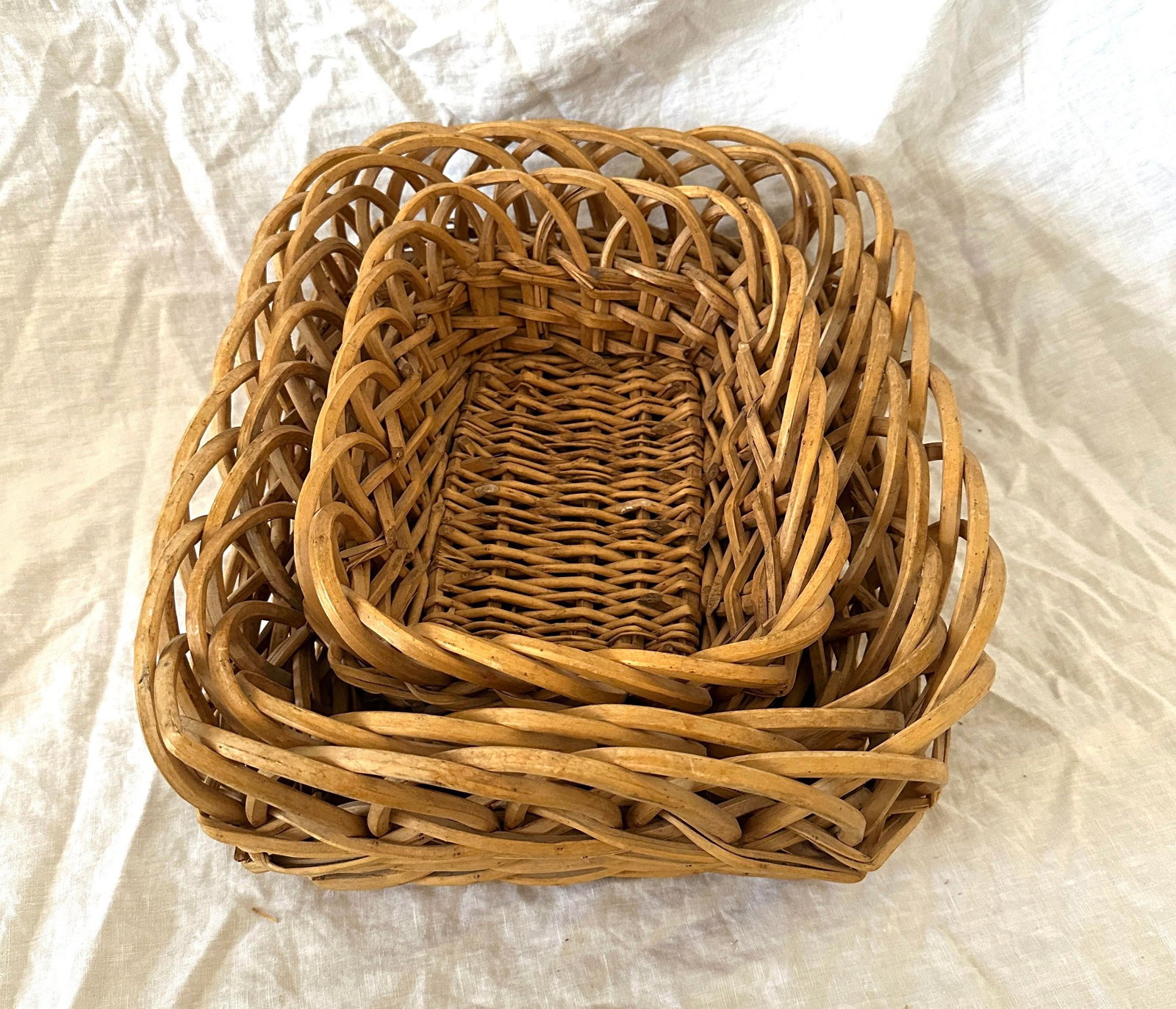 Vintage French Nesting Baskets - 4