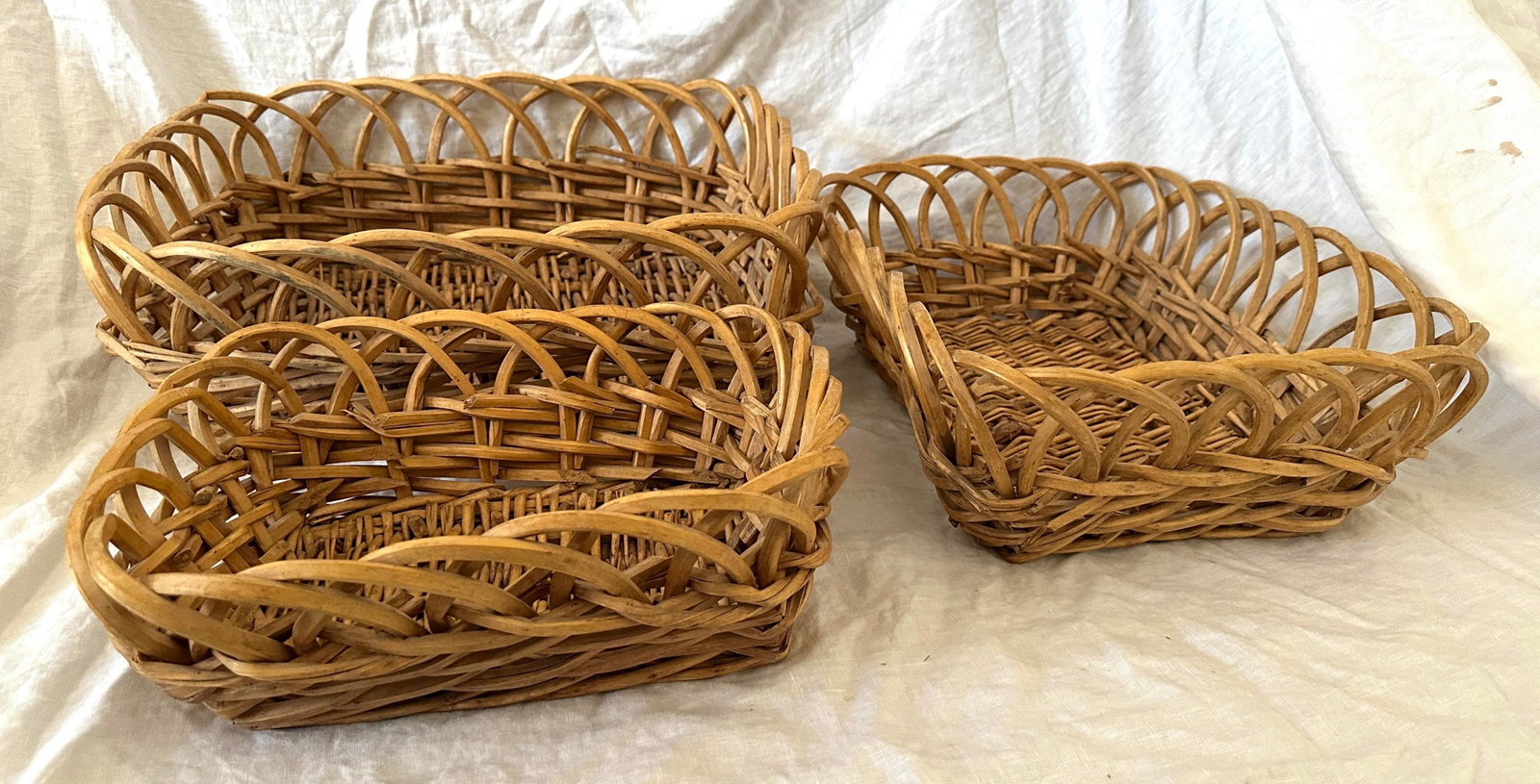 Vintage French Nesting Baskets - 5