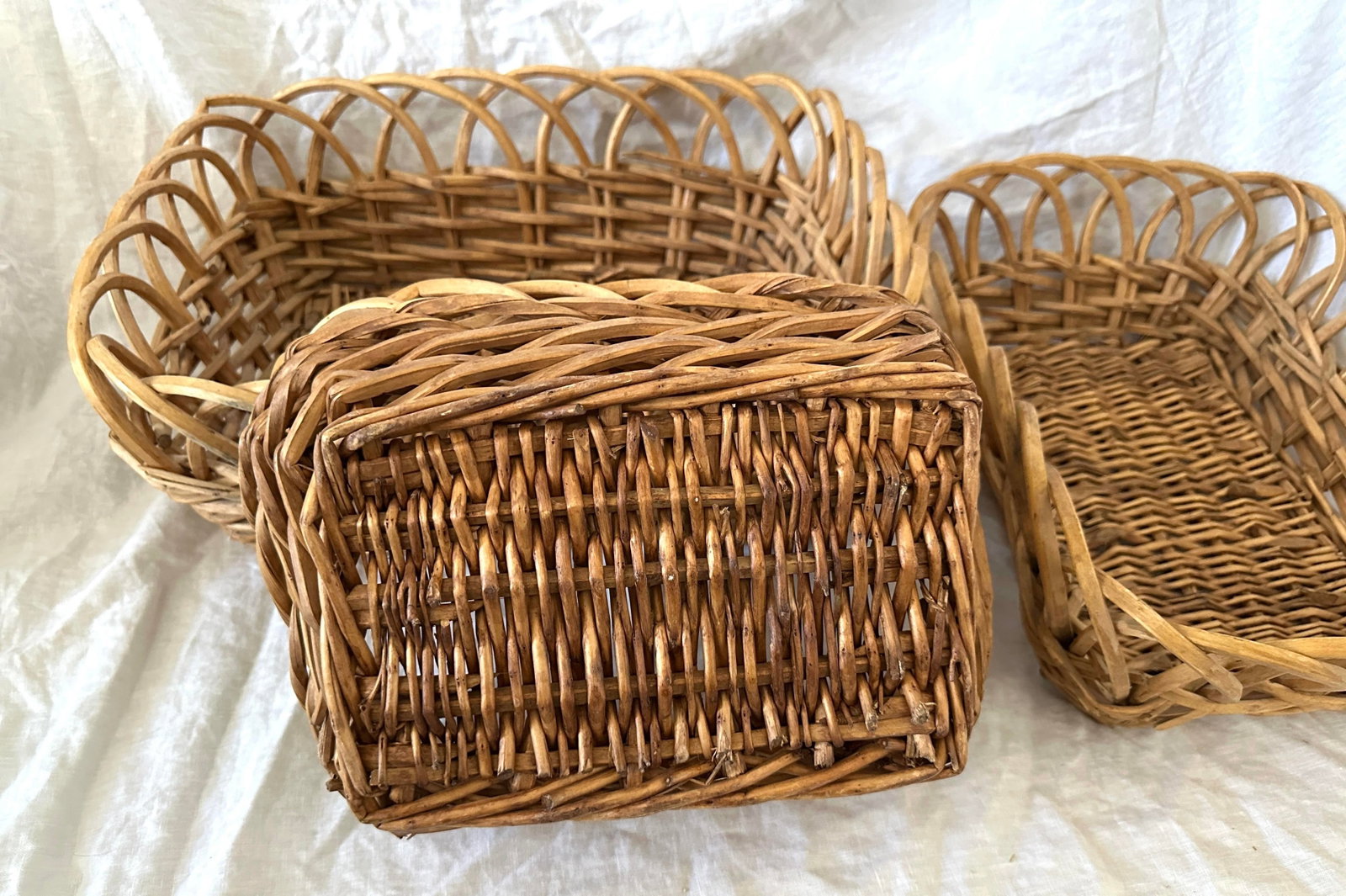 Vintage French Nesting Baskets - 7