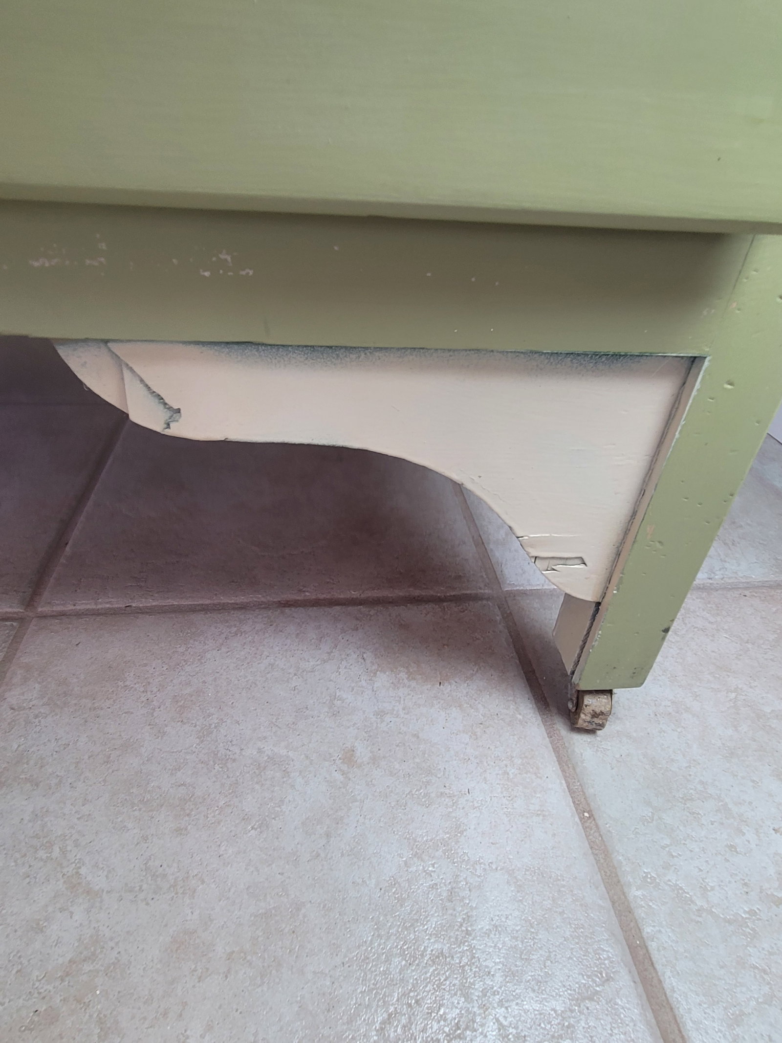 Antique Sellers "Kitcheneed" Hoosier Cabinet - Elwood, Indiana - Sage Green & Oak - 7