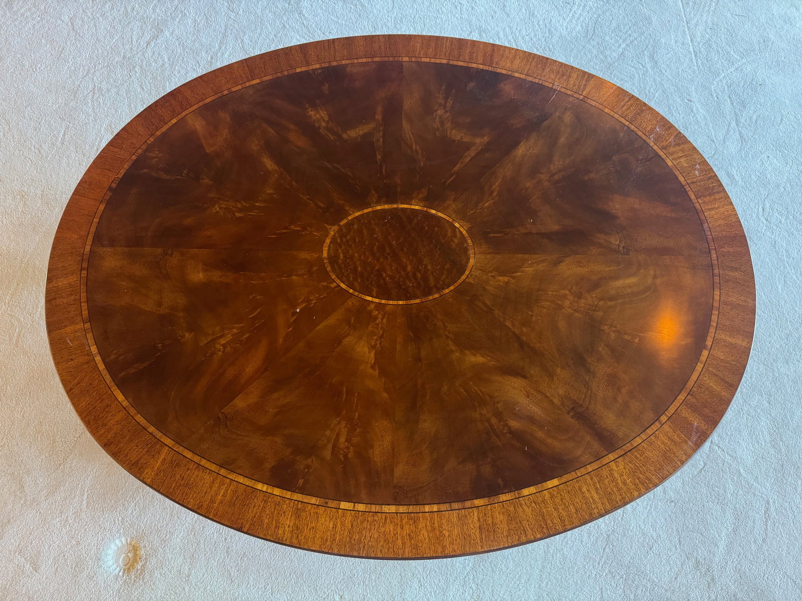 Late 20th Century Henkel Harris Model 5249 Oval Mahogany Coffee Table [Cb] - 6