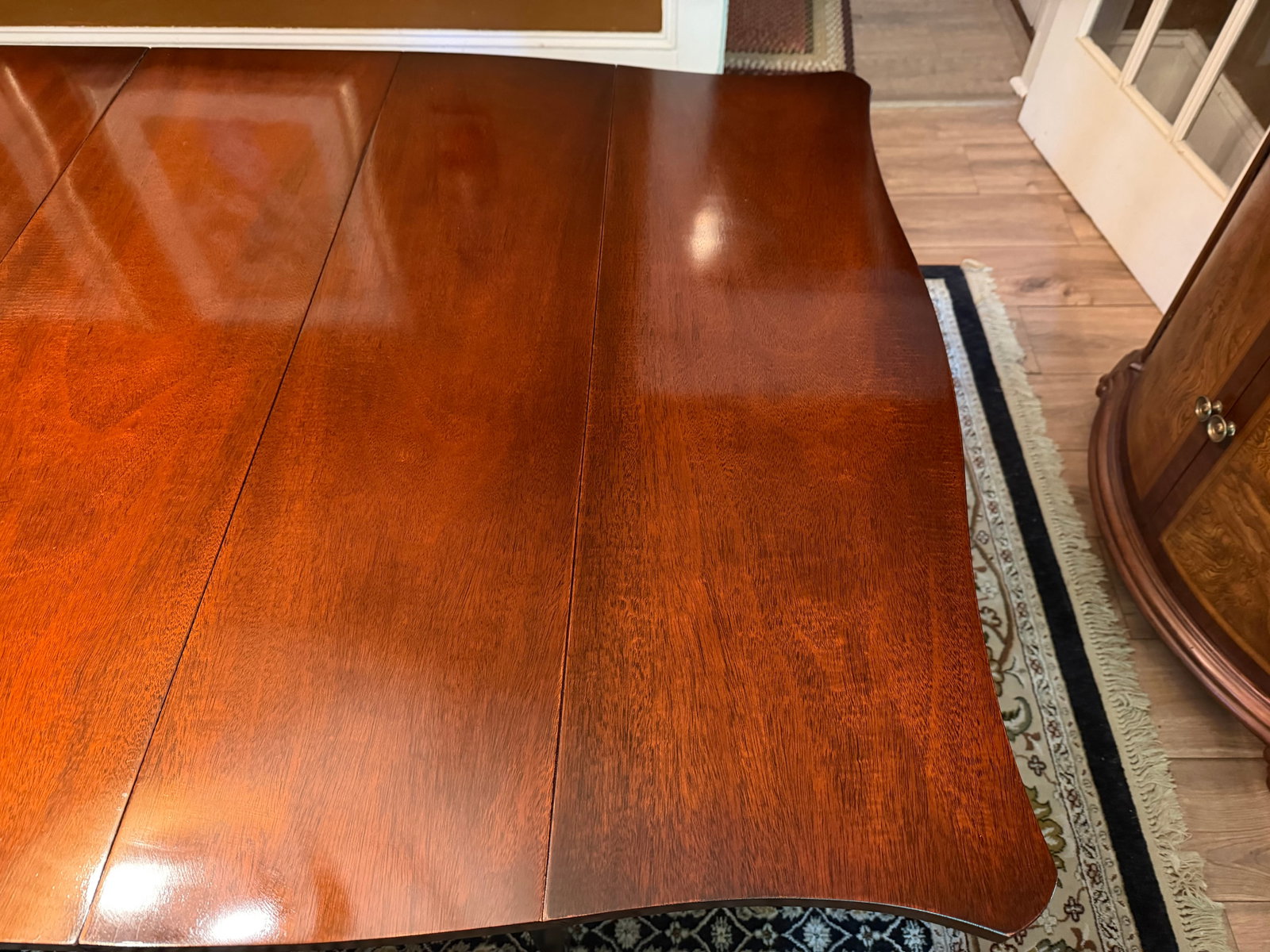 Vintage Drexel "Travis Court" Mahogany Drop-Leaf Dining Table No. 19635 - Includes 3 Leaves & Custom - 11