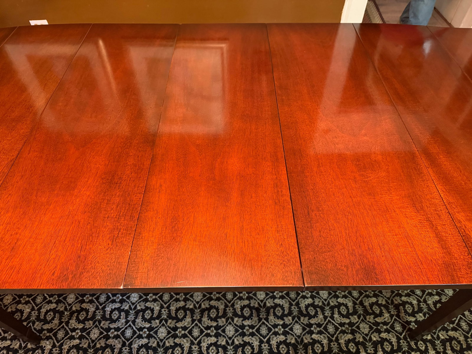 Vintage Drexel "Travis Court" Mahogany Drop-Leaf Dining Table No. 19635 - Includes 3 Leaves & Custom - 12