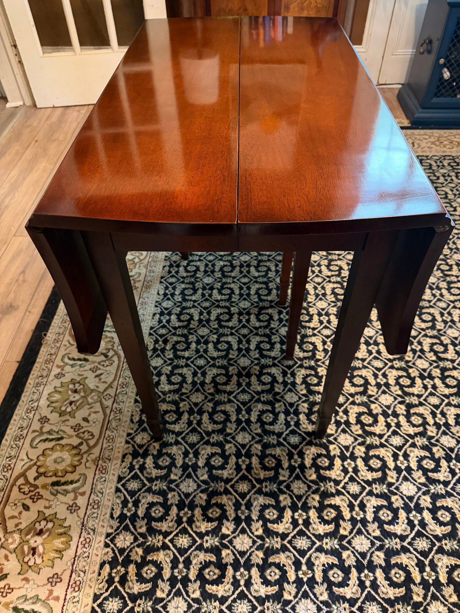 Vintage Drexel "Travis Court" Mahogany Drop-Leaf Dining Table No. 19635 - Includes 3 Leaves & Custom - 2