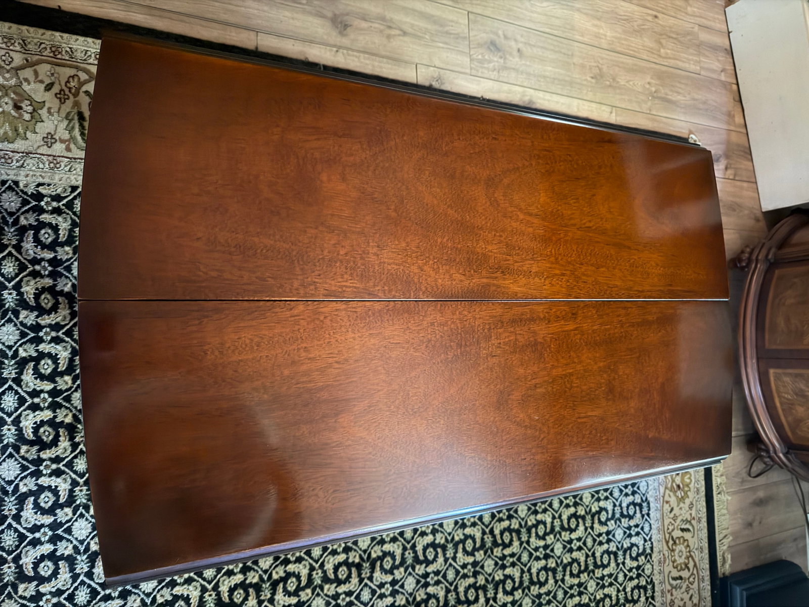 Vintage Drexel "Travis Court" Mahogany Drop-Leaf Dining Table No. 19635 - Includes 3 Leaves & Custom - 9
