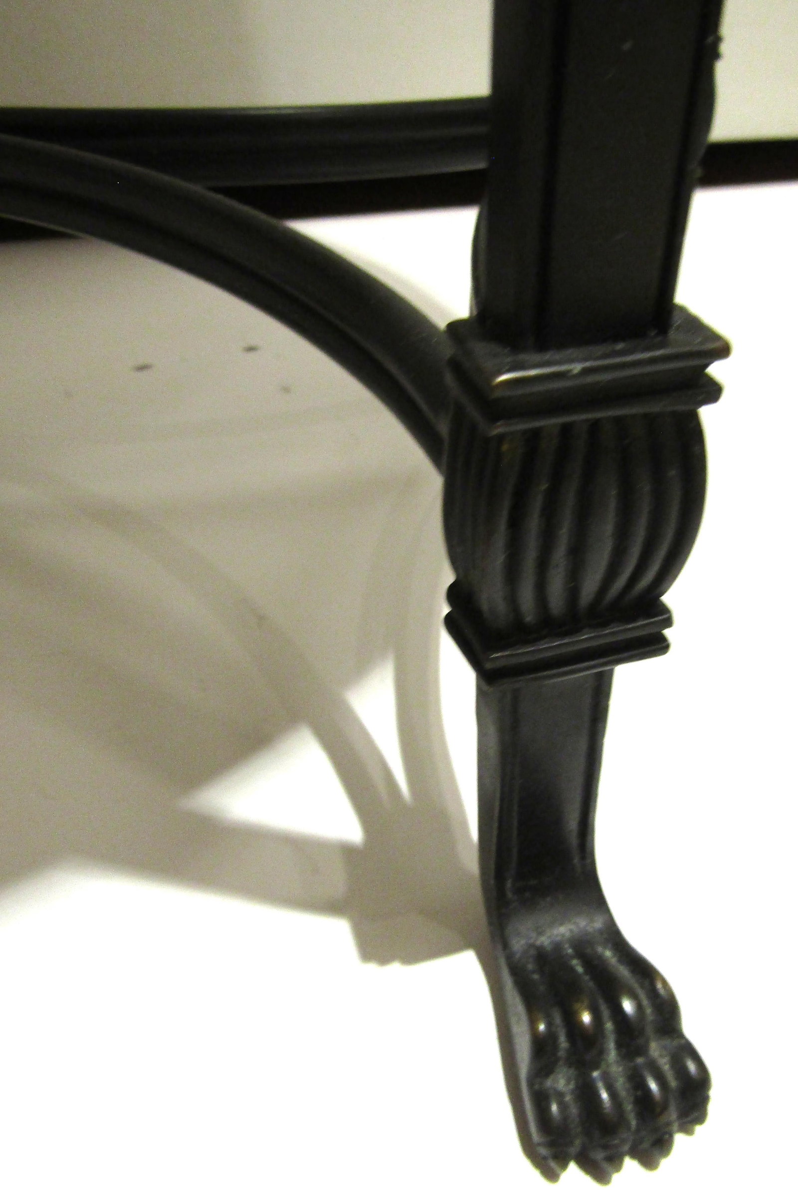 Theodore Alexander Empire Style Stone and Bronze Tripod Drink / Accent Table - 6