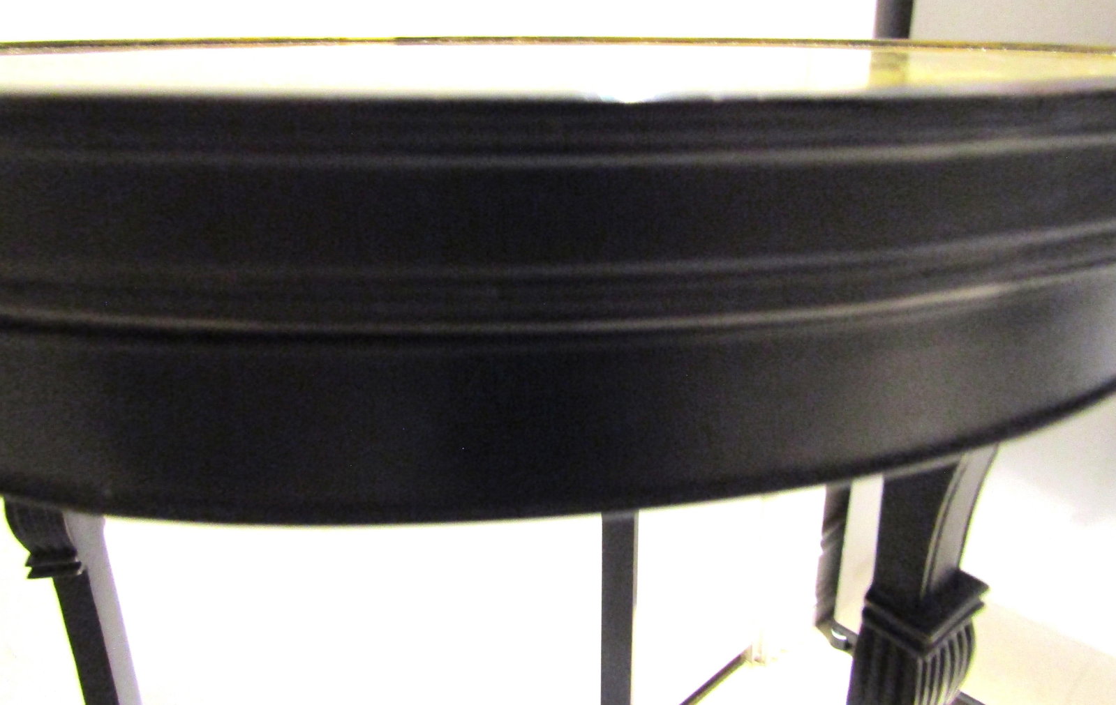Theodore Alexander Empire Style Stone and Bronze Tripod Drink / Accent Table - 7