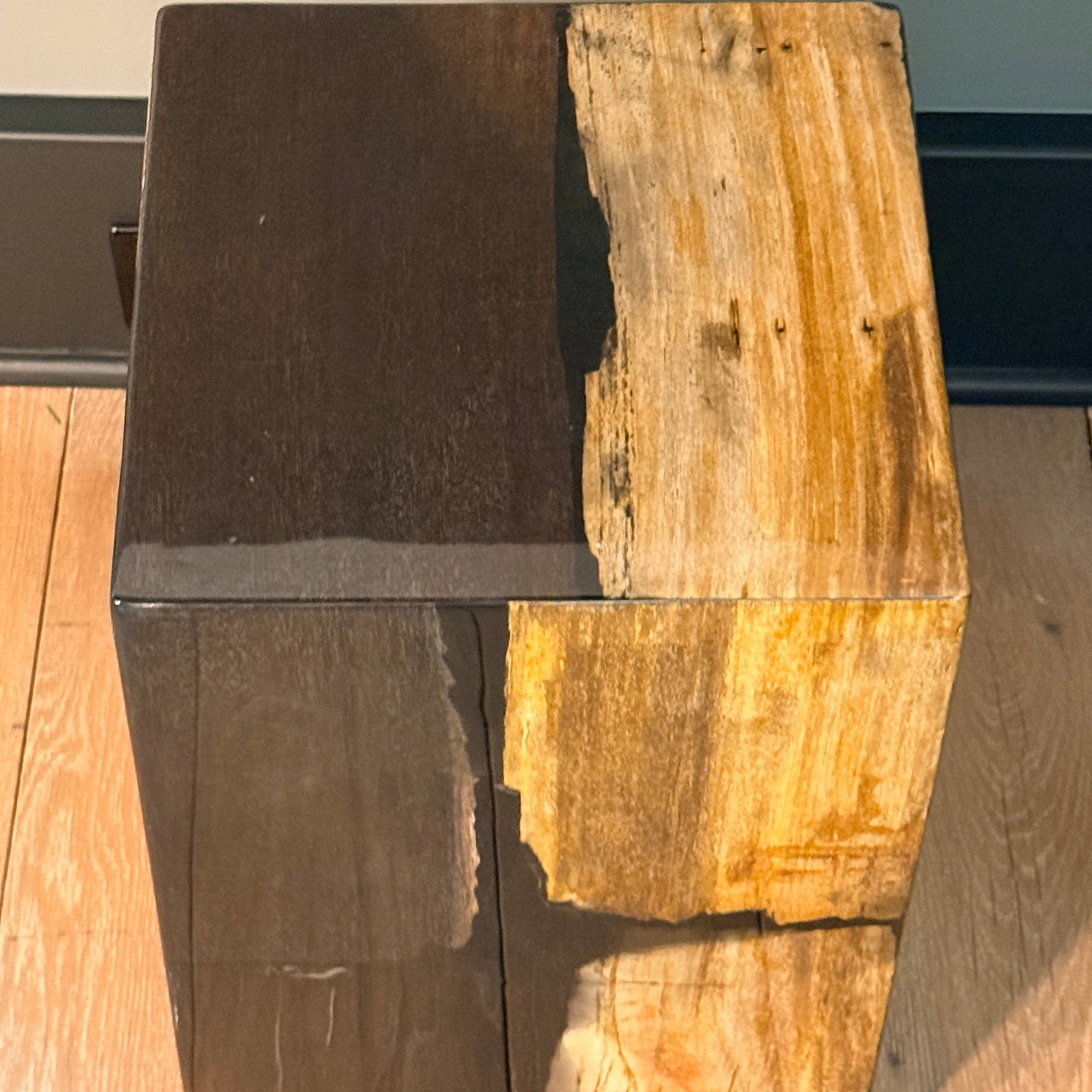 Made Goods Teo Mix Petrified Wood Stool or Side Table - 2