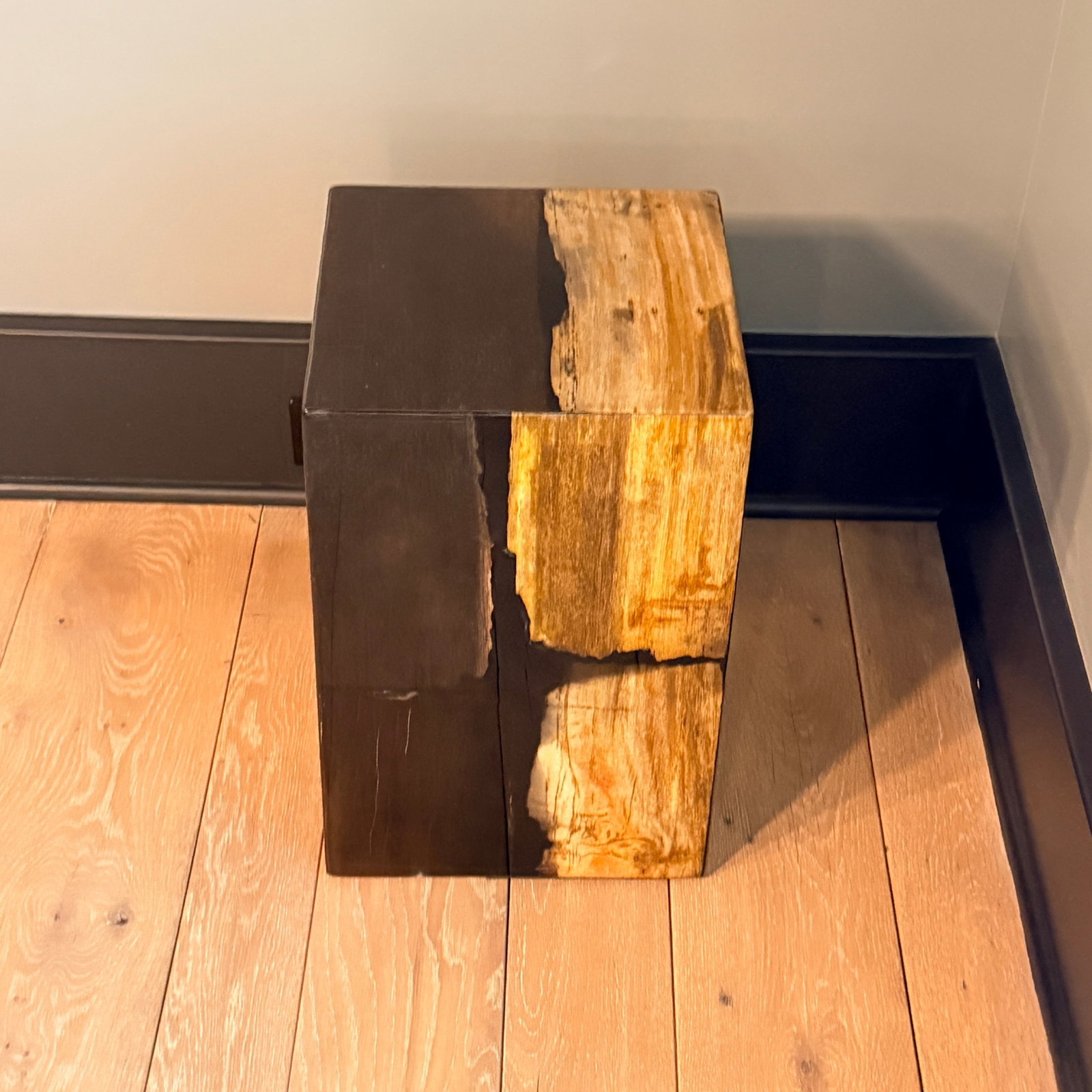 Made Goods Teo Mix Petrified Wood Stool or Side Table - 6