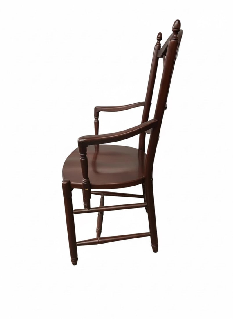 Pair of Tom Seely Solid Cherry Dining Armchairs - 5