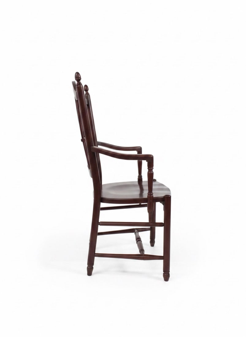 Pair of Tom Seely Solid Cherry Dining Armchairs - 8