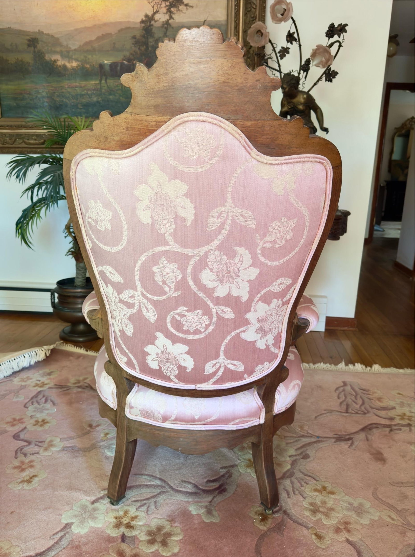 Mid 19th Century Victorian Carved Rosewood Parlor Chair Set - 9
