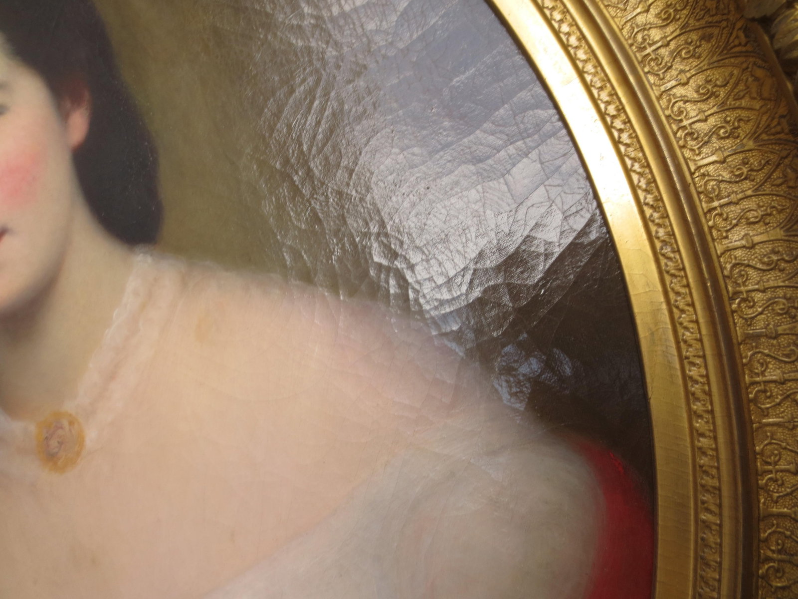 Mid-19th Century Ladies Portrait in Period Frame - 4