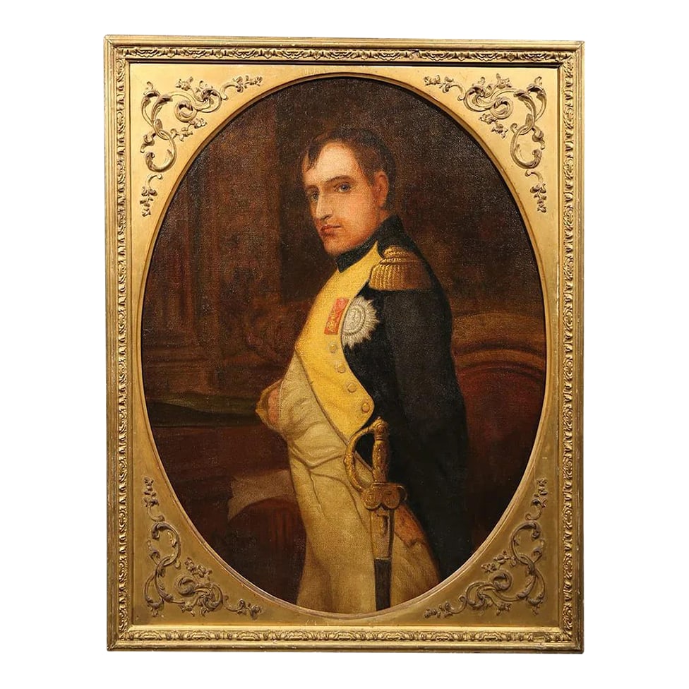 19th Century Napoleon - After Paul Delaroche: Hippolyte called Paul Delaroche (FRENCH, 17971856)L'empereur Napoleon Ier dans son cabinet de travail en 1807Oil on Canvas 34"x26.5" 36.25"x29". Napoleon Condition: Alterations: Unknown