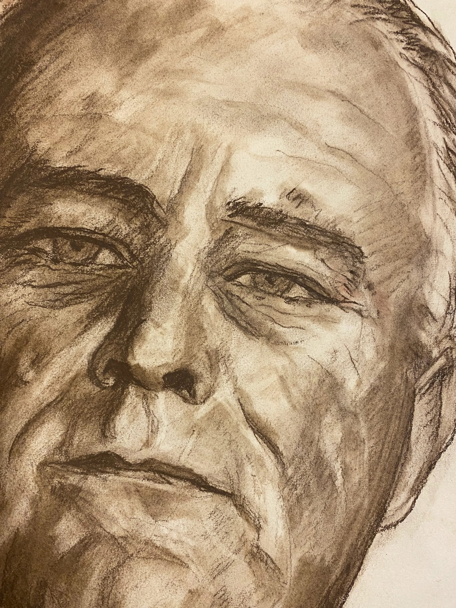 Mid 20th Century Portrait Chalk Drawing of Franklin Delano Roosevelt by Julius Zirinsky, Framed - 6