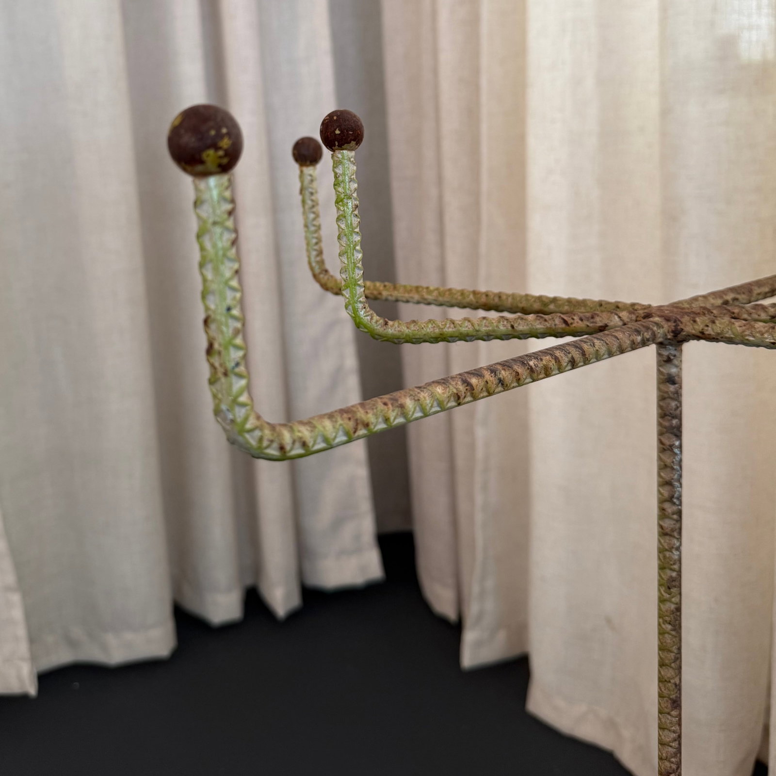 1940s Braided Metal Graduated Millinery Display Stand Hat Rack - 5