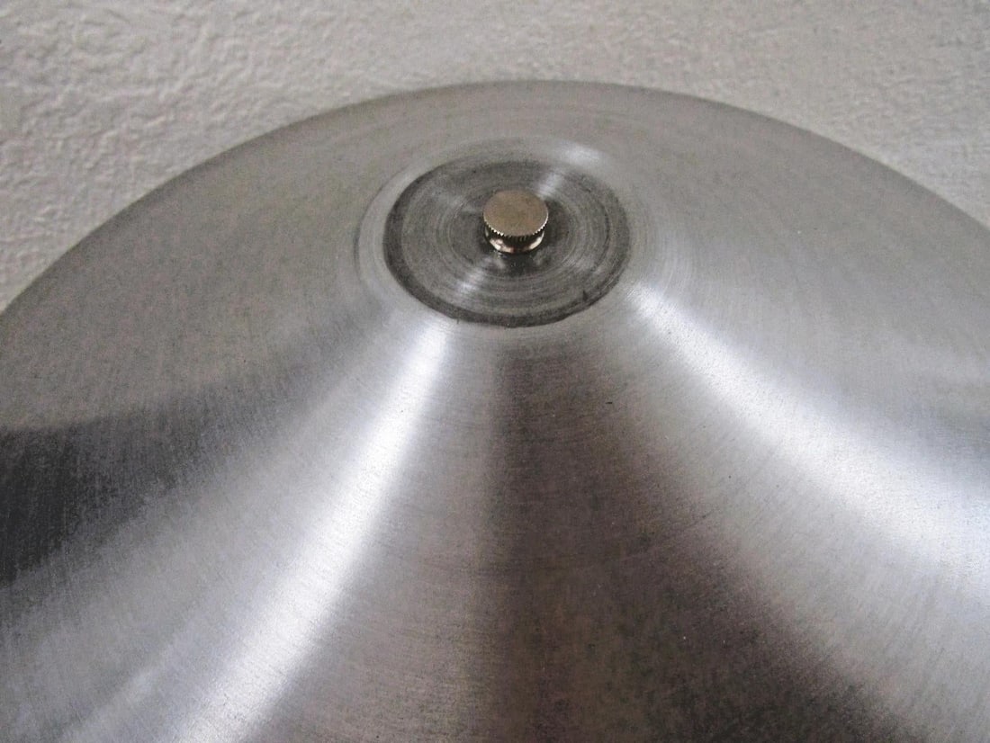1970s Van Teal Mid-Century Modern Lucite, Chrome and Brushed Aluminum Table Lamp - 8