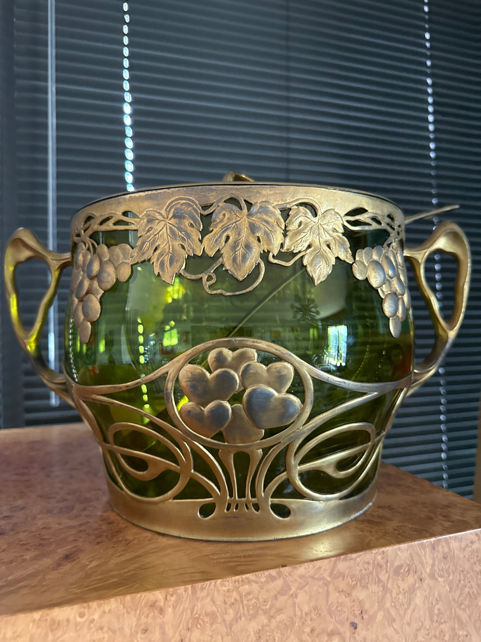 1920s Walter Scherf Osiris Isis Art Nouveau Grapevine Punch Bowl - 2