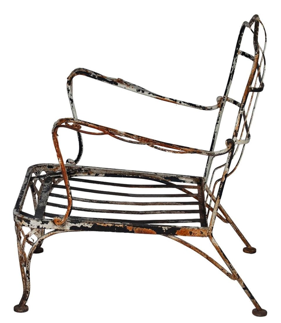 Vintage Rustic Patina Garden Chair - 2