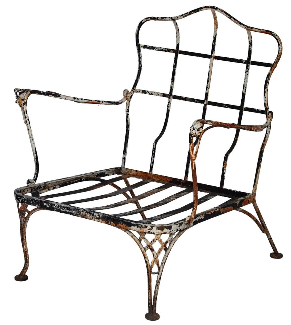 Vintage Rustic Patina Garden Chair - 3