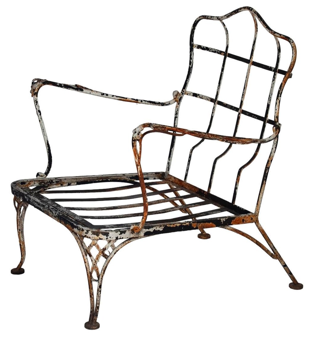 Vintage Rustic Patina Garden Chair - 4