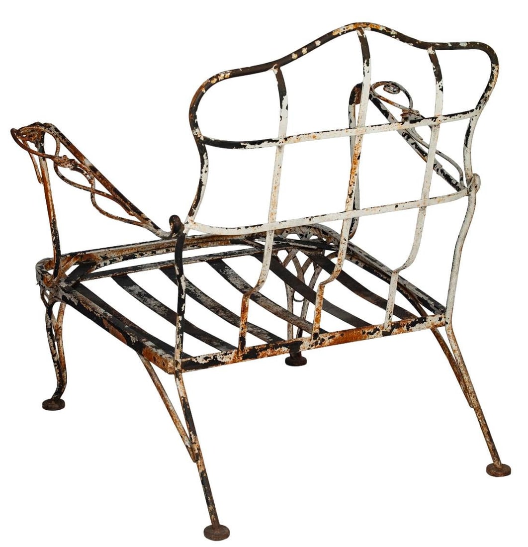 Vintage Rustic Patina Garden Chair - 7