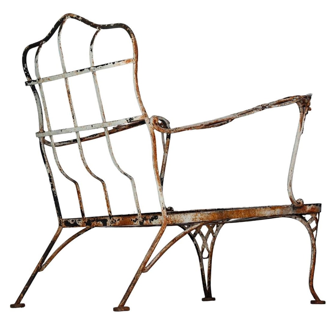 Vintage Rustic Patina Garden Chair - 8