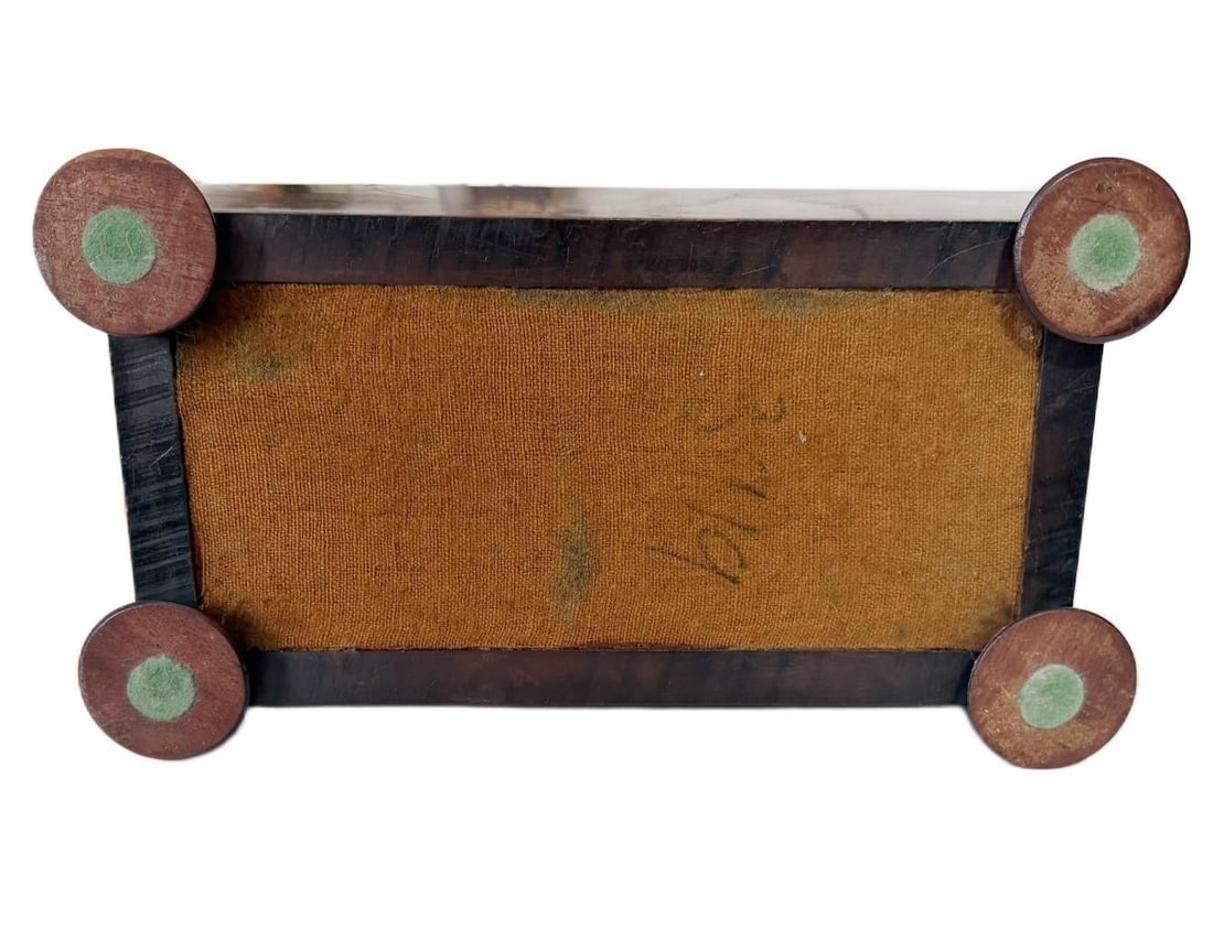 Antique Early 19th Century William IV Regency English Mahogany Tea Sarcophagus Caddy Box - 9
