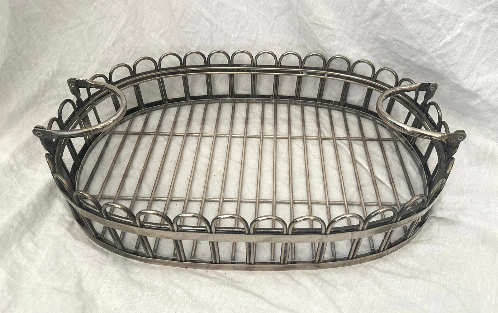 Vintage Godinger Silver Scalloped Edge Tray - 2