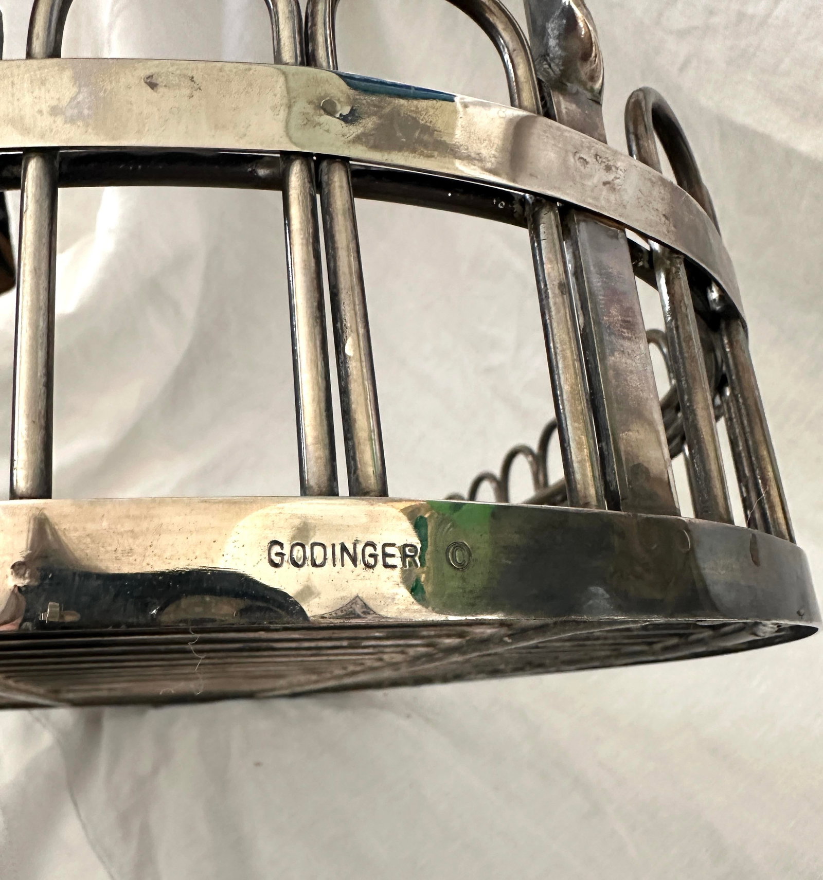 Vintage Godinger Silver Scalloped Edge Tray - 7