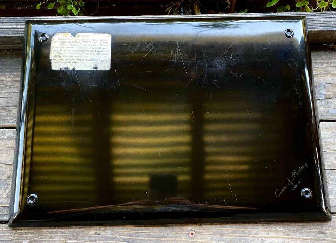 Vintage Couroc of Monterey "America" Circus Wagon Tray | Barnum & Bailey Commemorative Design | Mid- - 10
