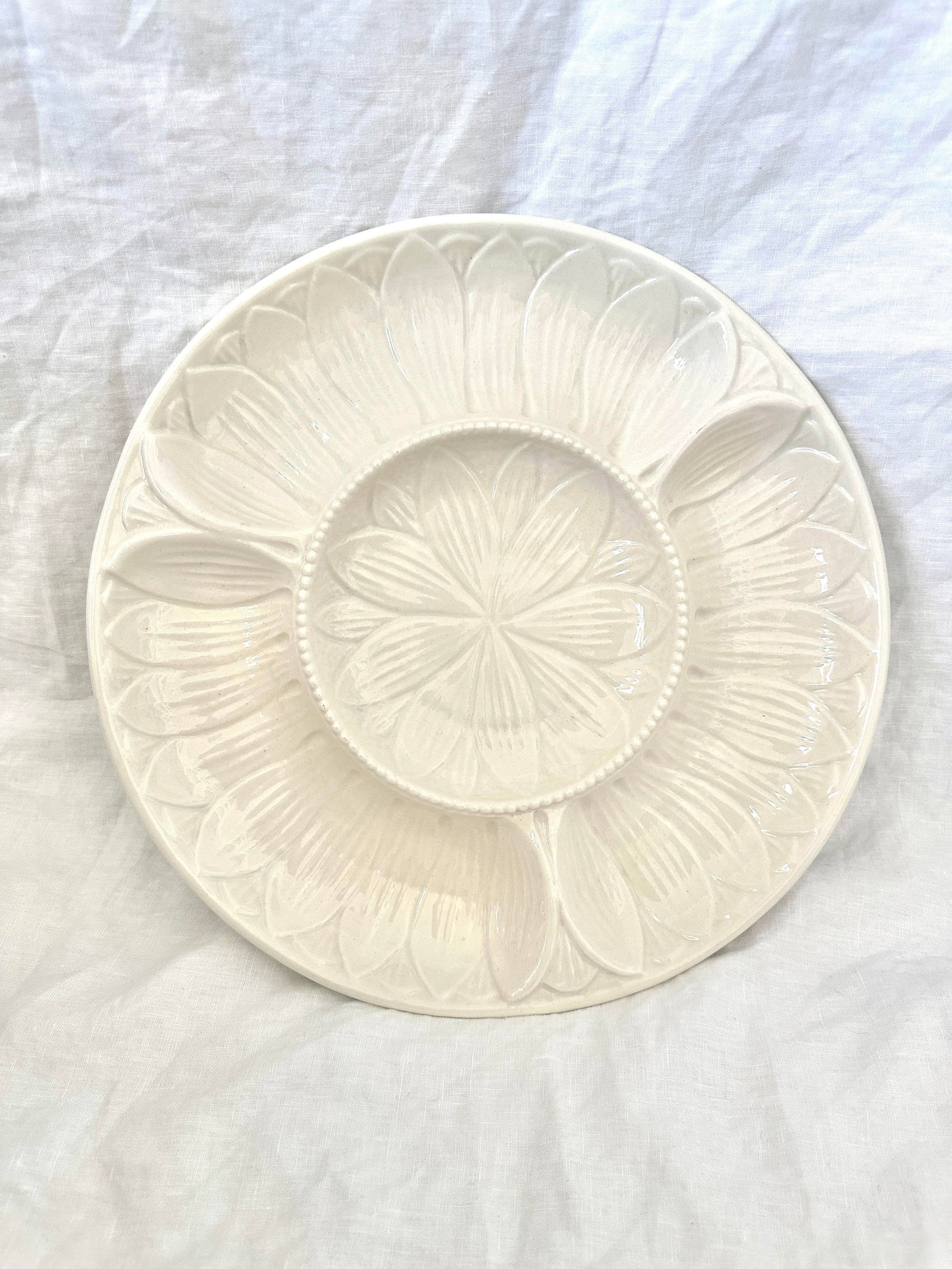 Vintage California Pottery Artichoke Divided Platter - 2