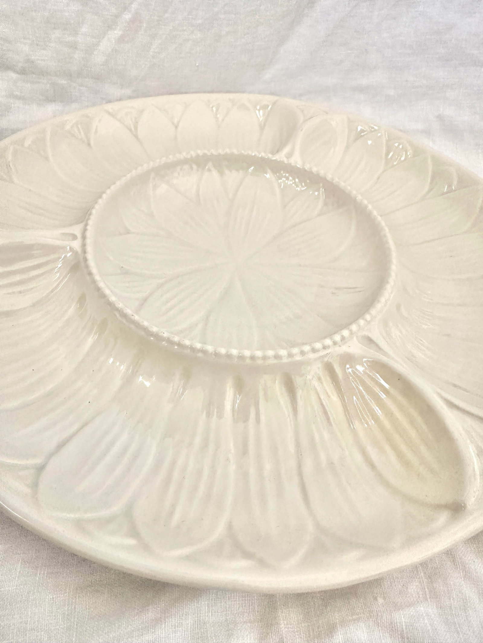 Vintage California Pottery Artichoke Divided Platter - 5