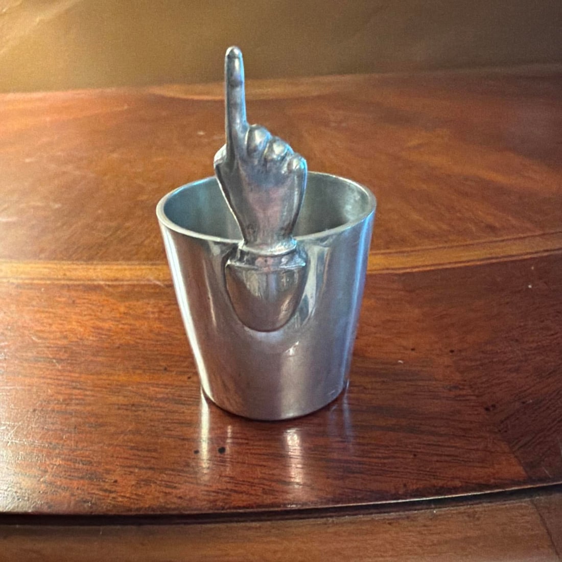 Antique Abercrombie & Fitch Co. By James Dixon & Sons "One Finger" Jigger / Shot - 3