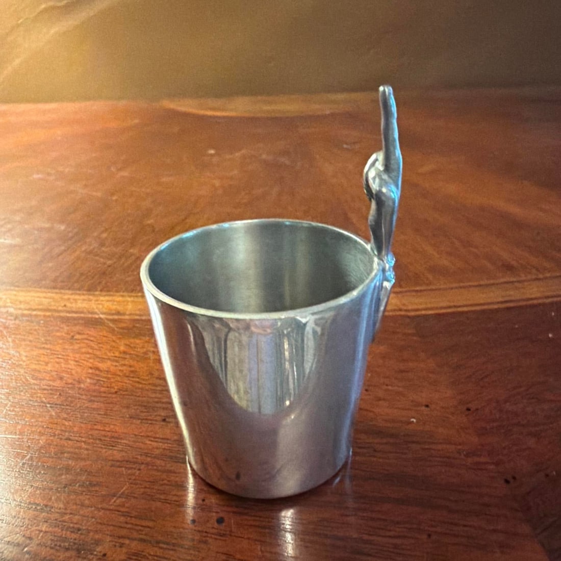Antique Abercrombie & Fitch Co. By James Dixon & Sons "One Finger" Jigger / Shot - 4