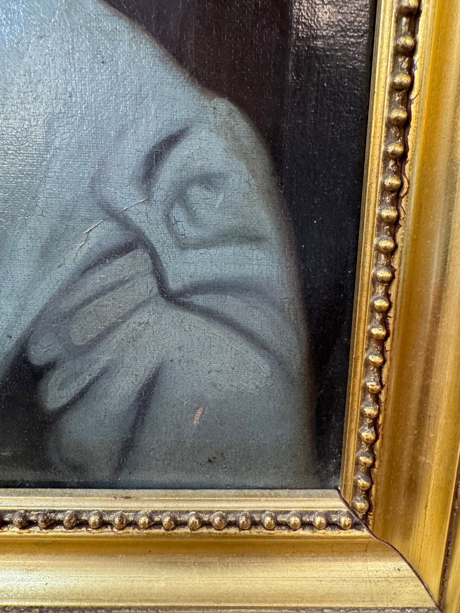 Pair of European Portrait Paintings, Mother & Daughter, Late 19th Century - 10