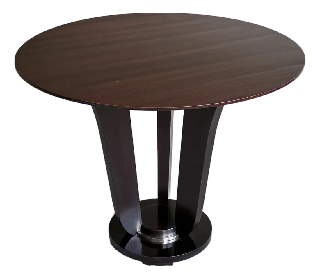 Vintage Baker Furniture Mahogany Pedestal Side Table Barbara Barry Collection (1 of 9)
