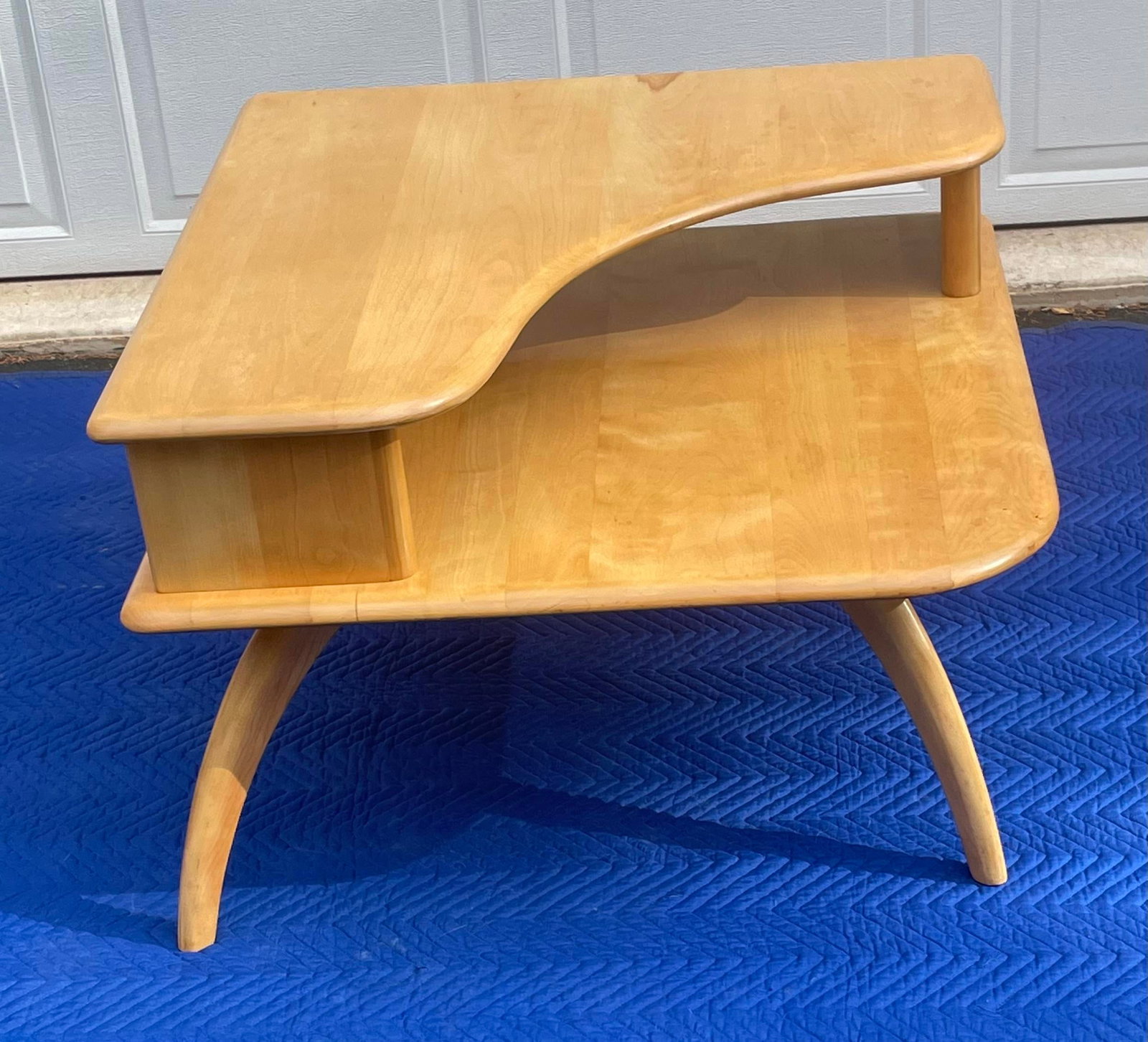 Heywood-Wakefield Midcentury Modern Two Tier Corner Table - 13