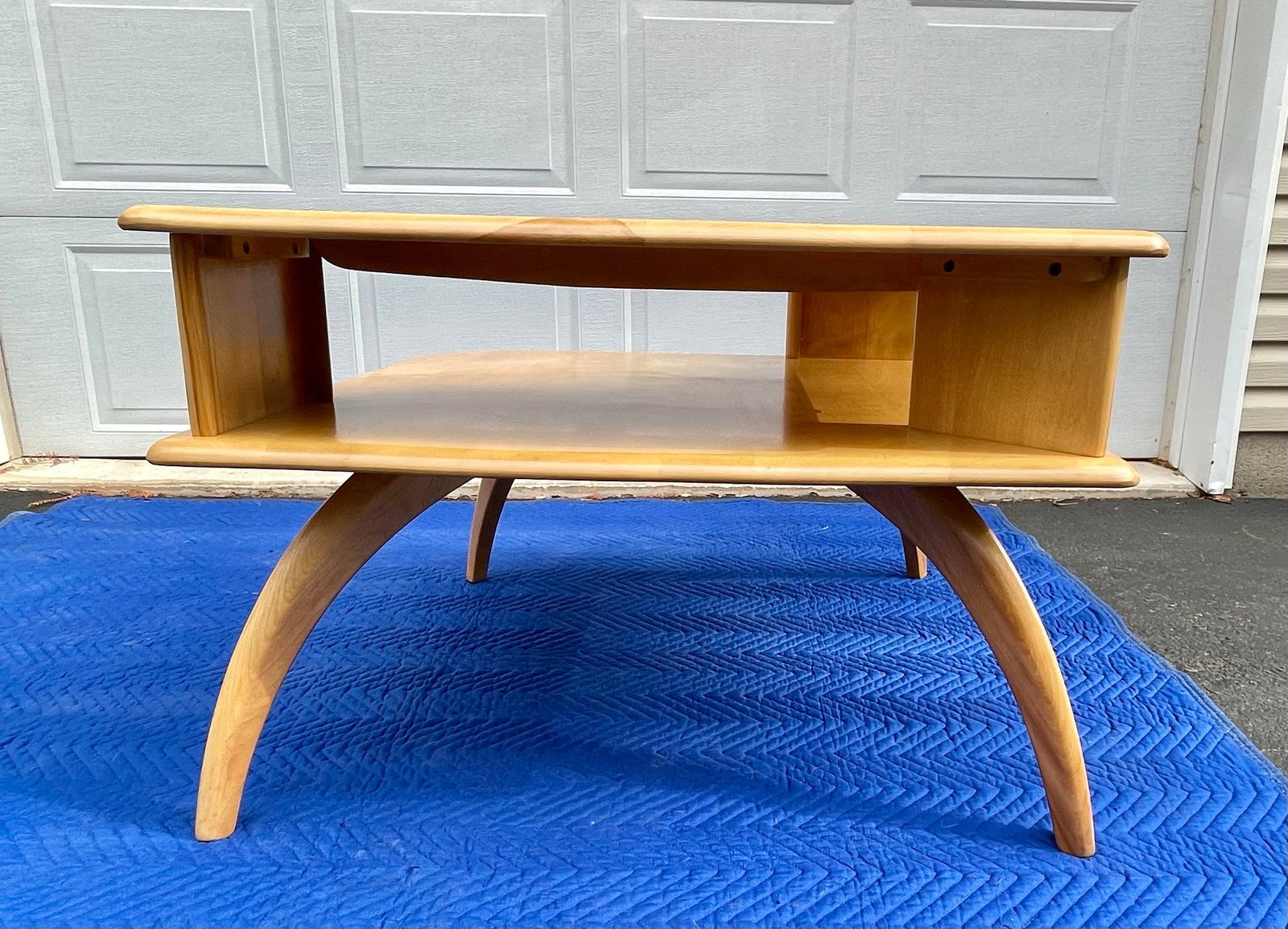 Heywood-Wakefield Midcentury Modern Two Tier Corner Table - 6
