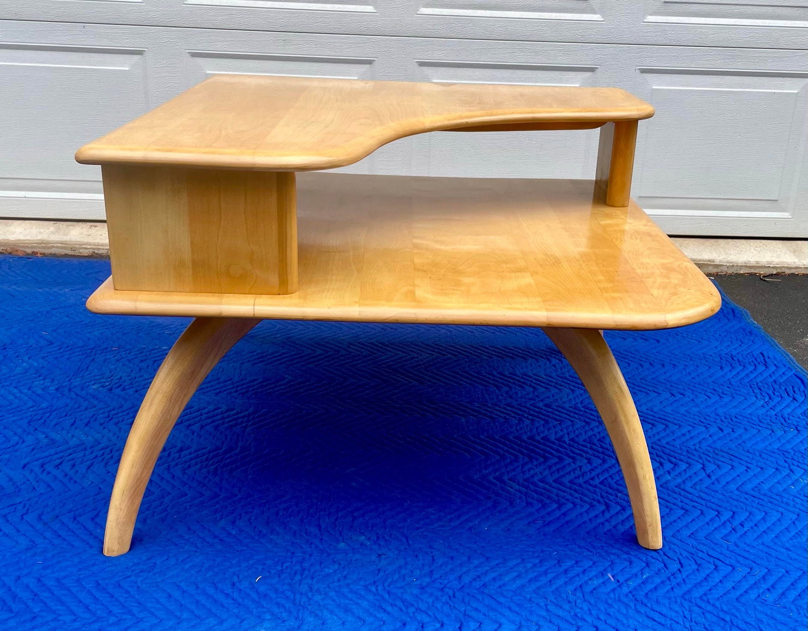 Heywood-Wakefield Midcentury Modern Two Tier Corner Table - 8
