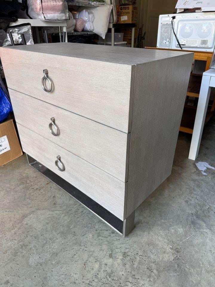 Like New Bernhardt Linea 3 Drawer Nightstand - 4