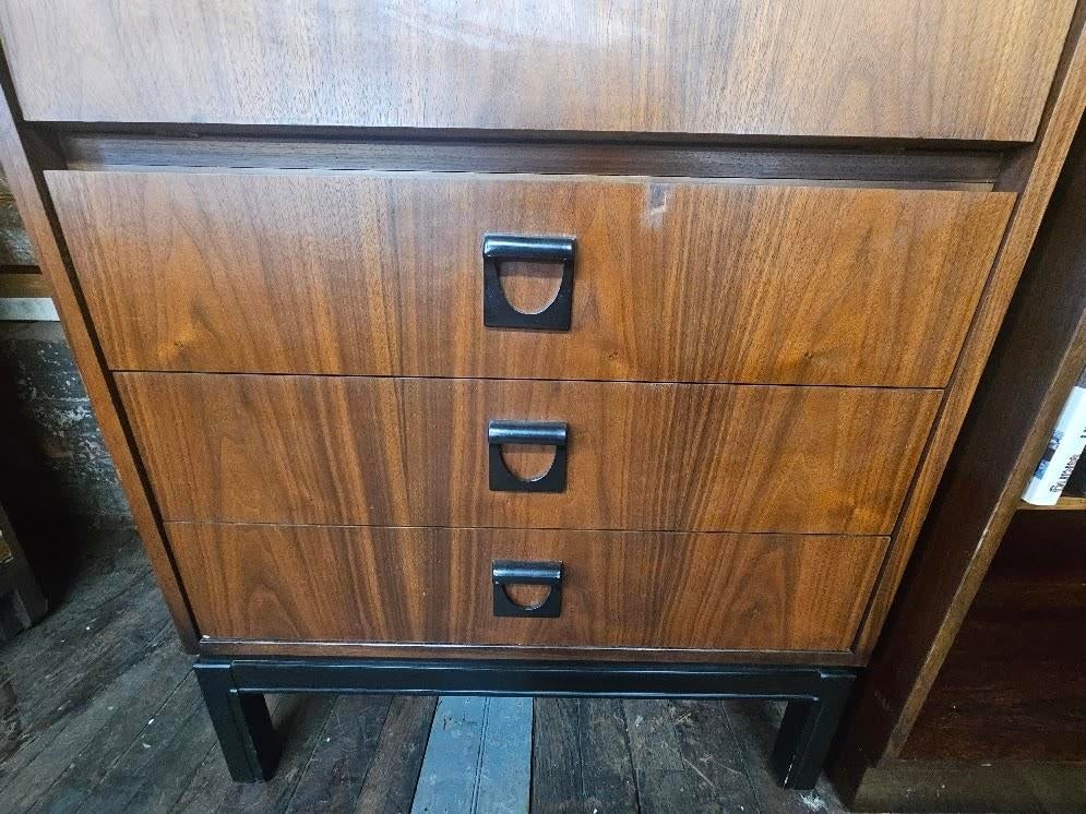 Vintage Drexel Mid-Century Modern Secretary Bookcase & Wall Unit - 11
