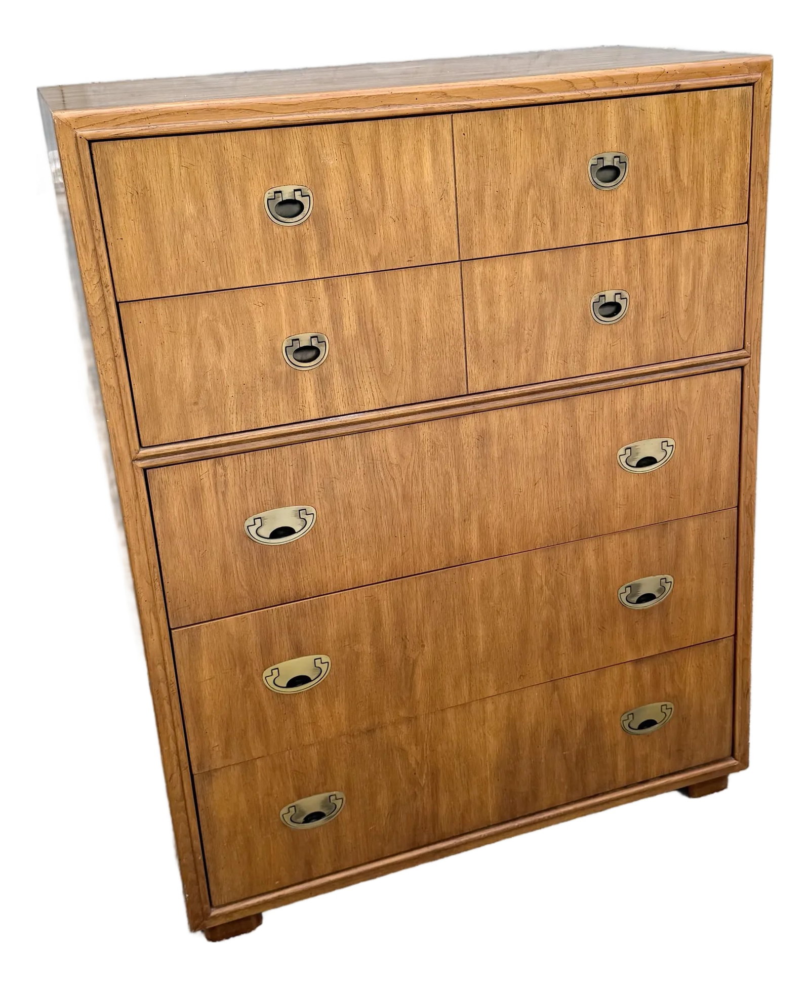 Drexel "Passages" Campaign Style Highboy Dresser (1 of 12)