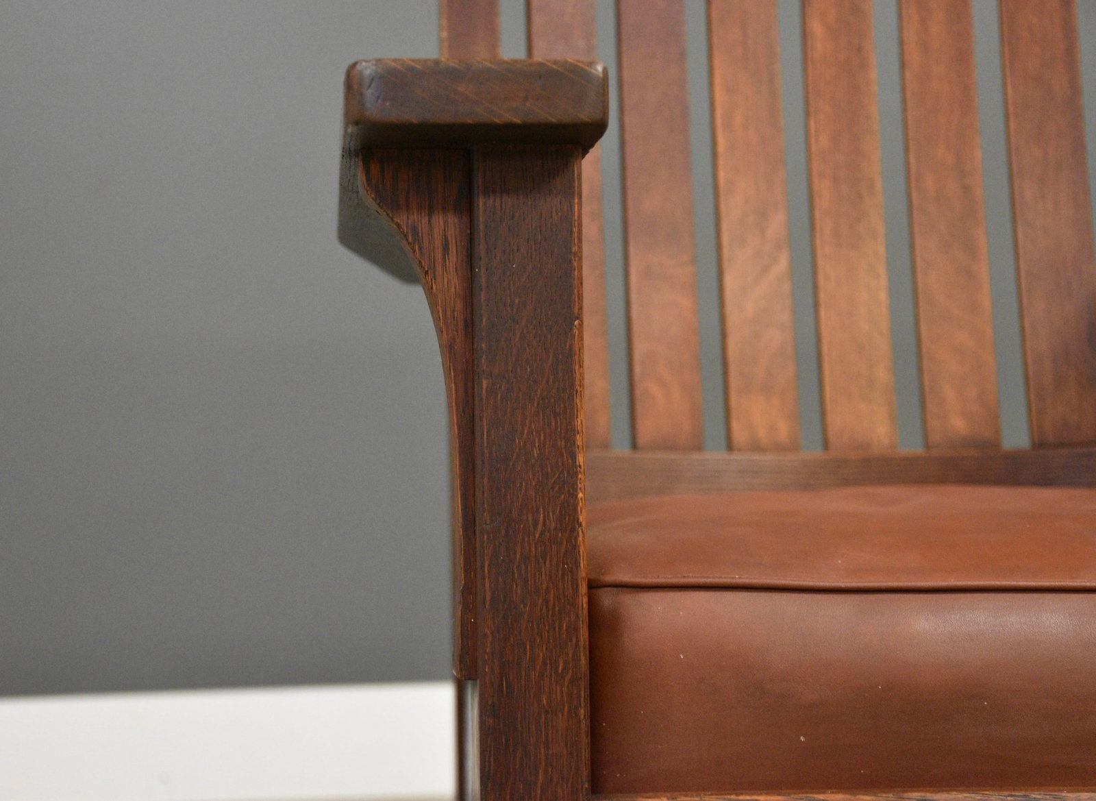 1910s L&jg Stickley Lounge Arm Chair Mission Arts and Crafts - 10