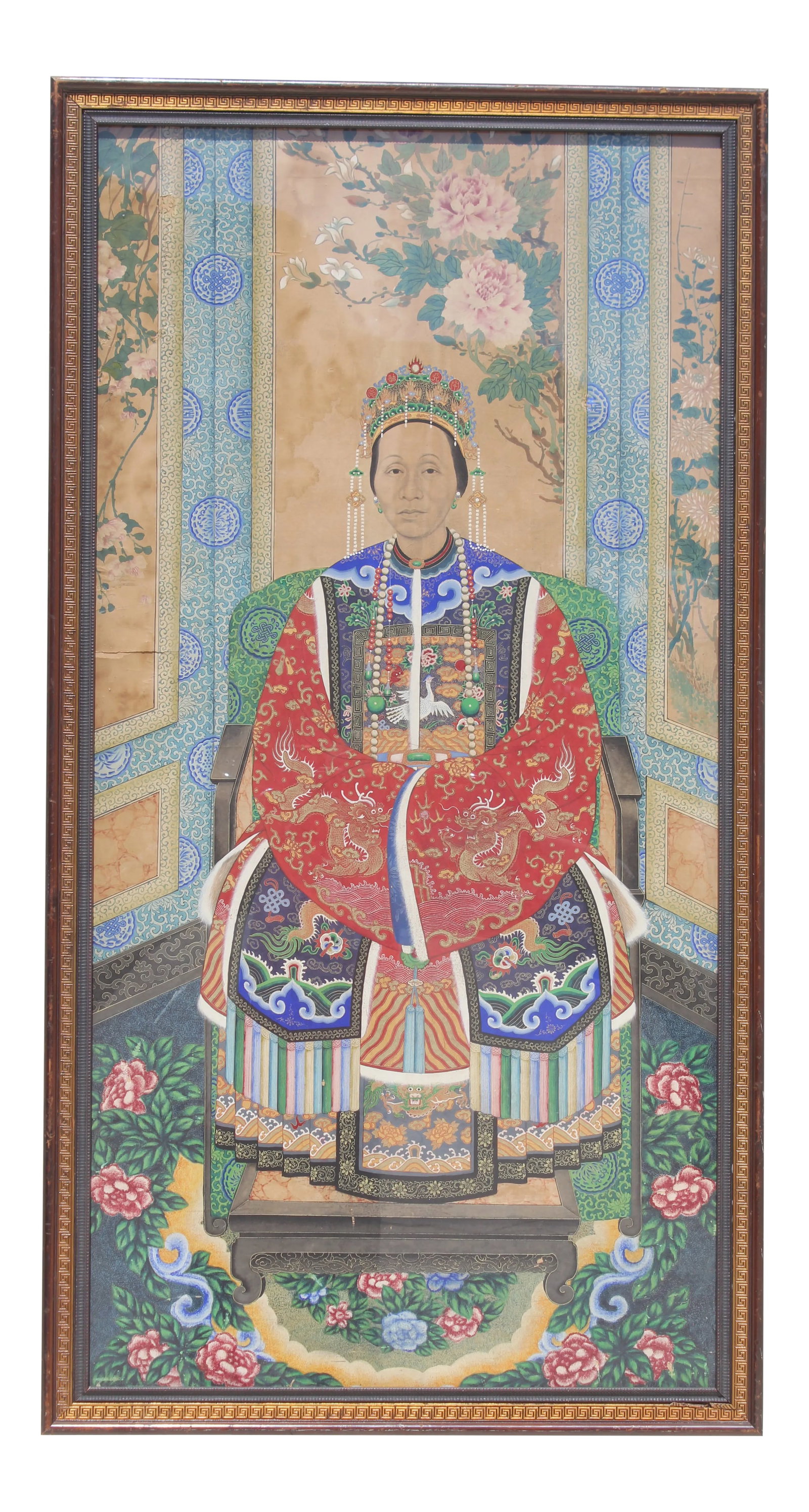 Late 19th Century Late Qing Dynasty Portrait of an Empress Court Lady (1 of 8)
