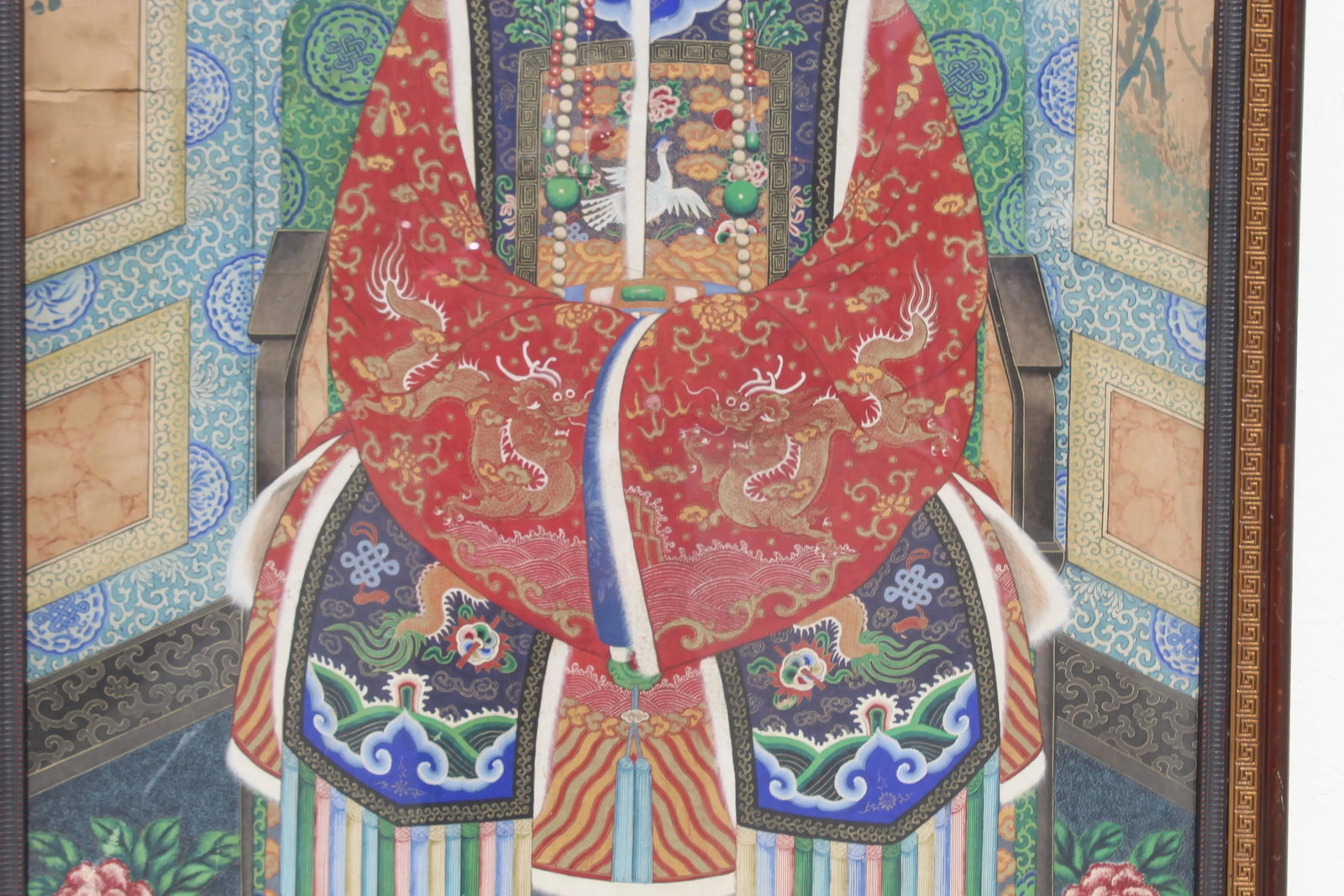 Late 19th Century Late Qing Dynasty Portrait of an Empress Court Lady - 5